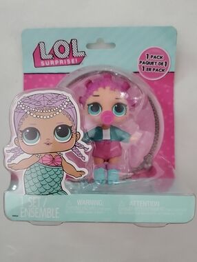 L.O.L. Surprise! Pink Teal Purple Mini Doll with Pacifier